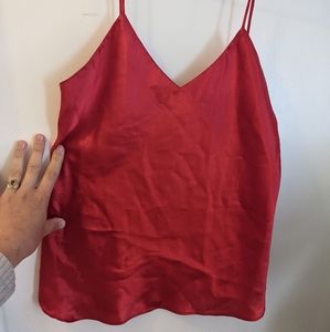 Red Silk Cami